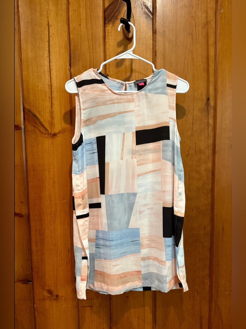 Vince Camuto Women’s Geometrical Sleeveless Blouse Size S